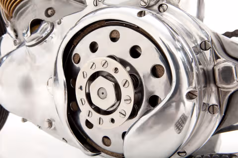The Black, engine primary detail